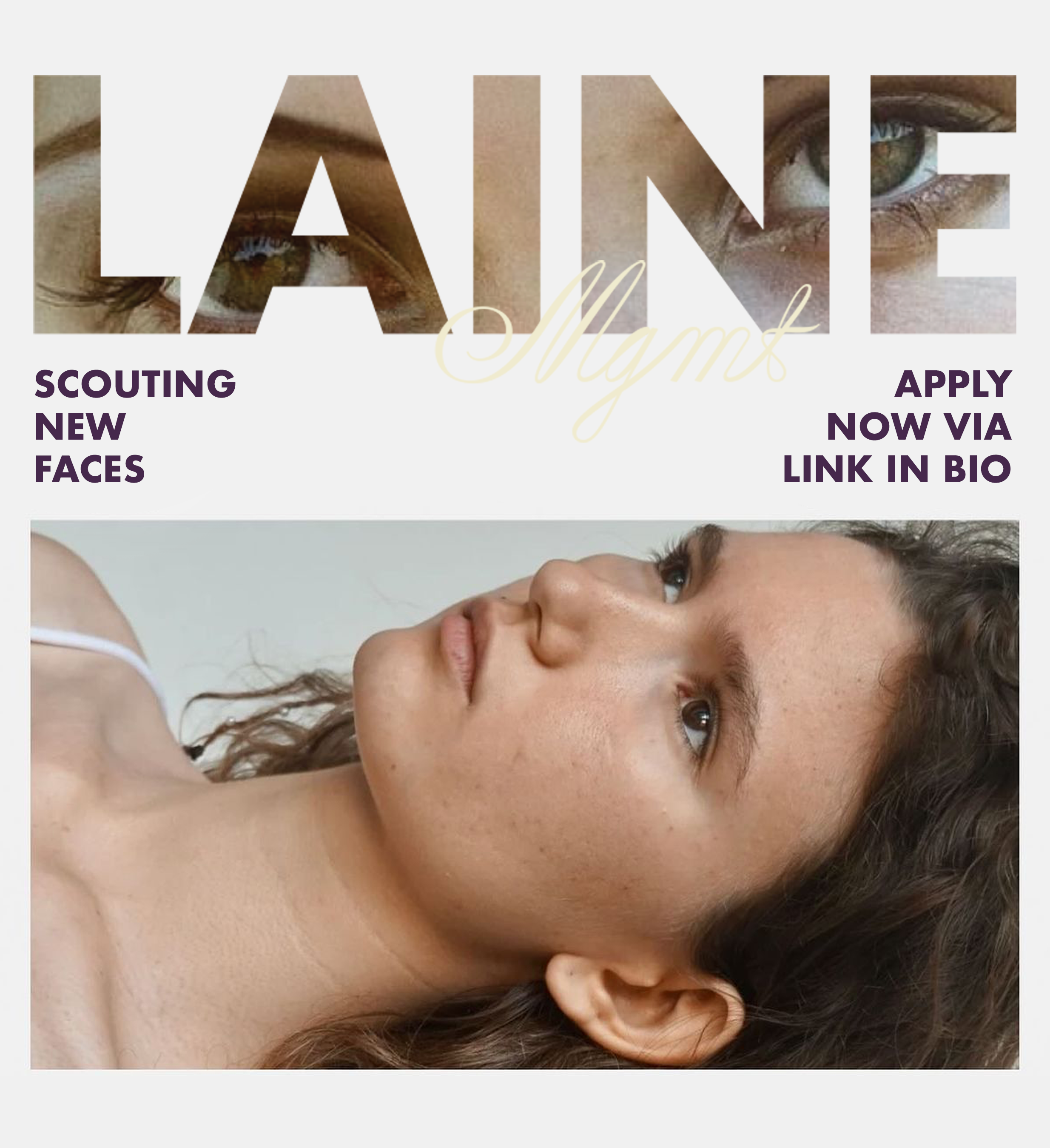 LAINE MGMT social campaign graphic