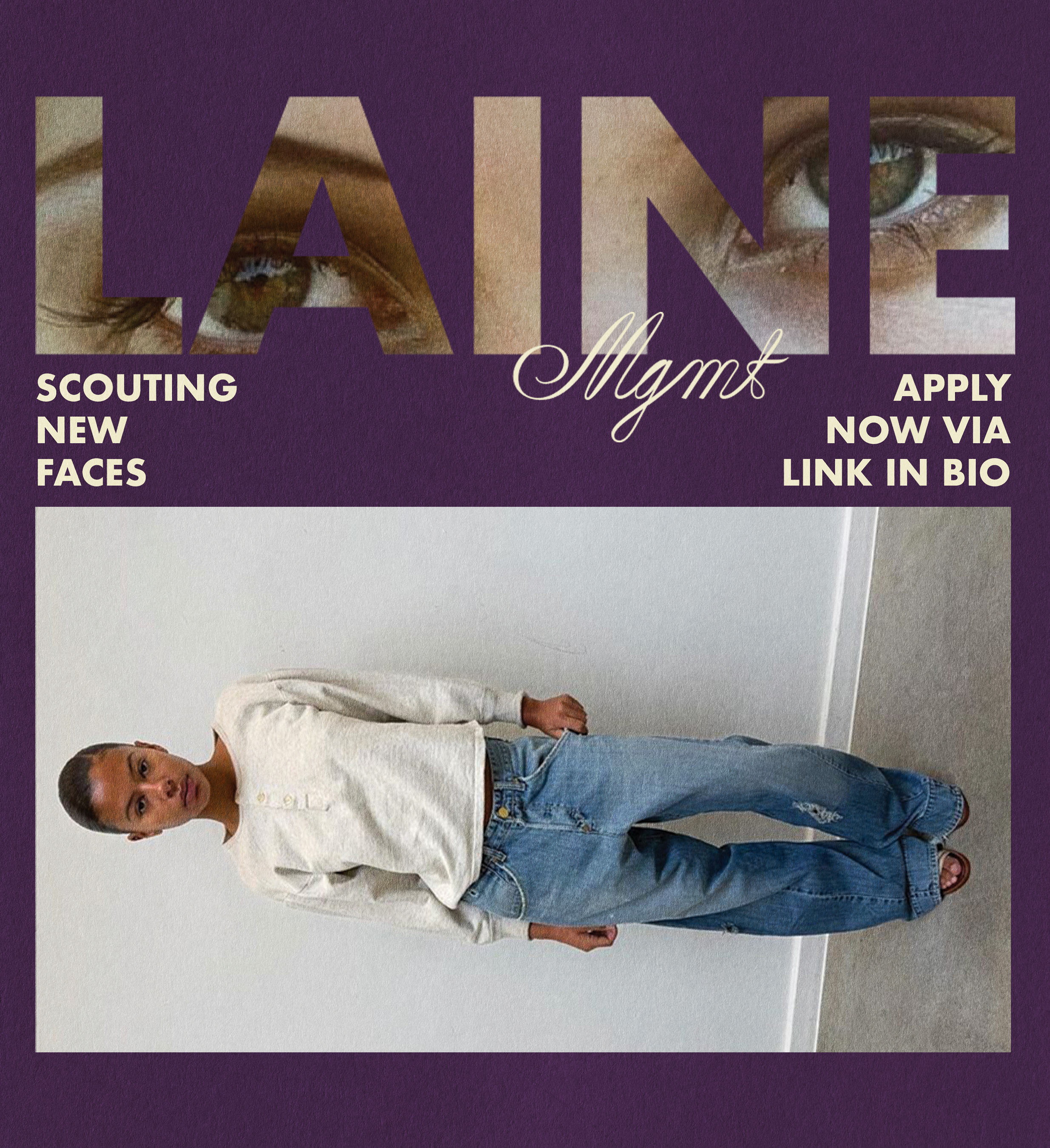 LAINE MGMT brand identity graphic